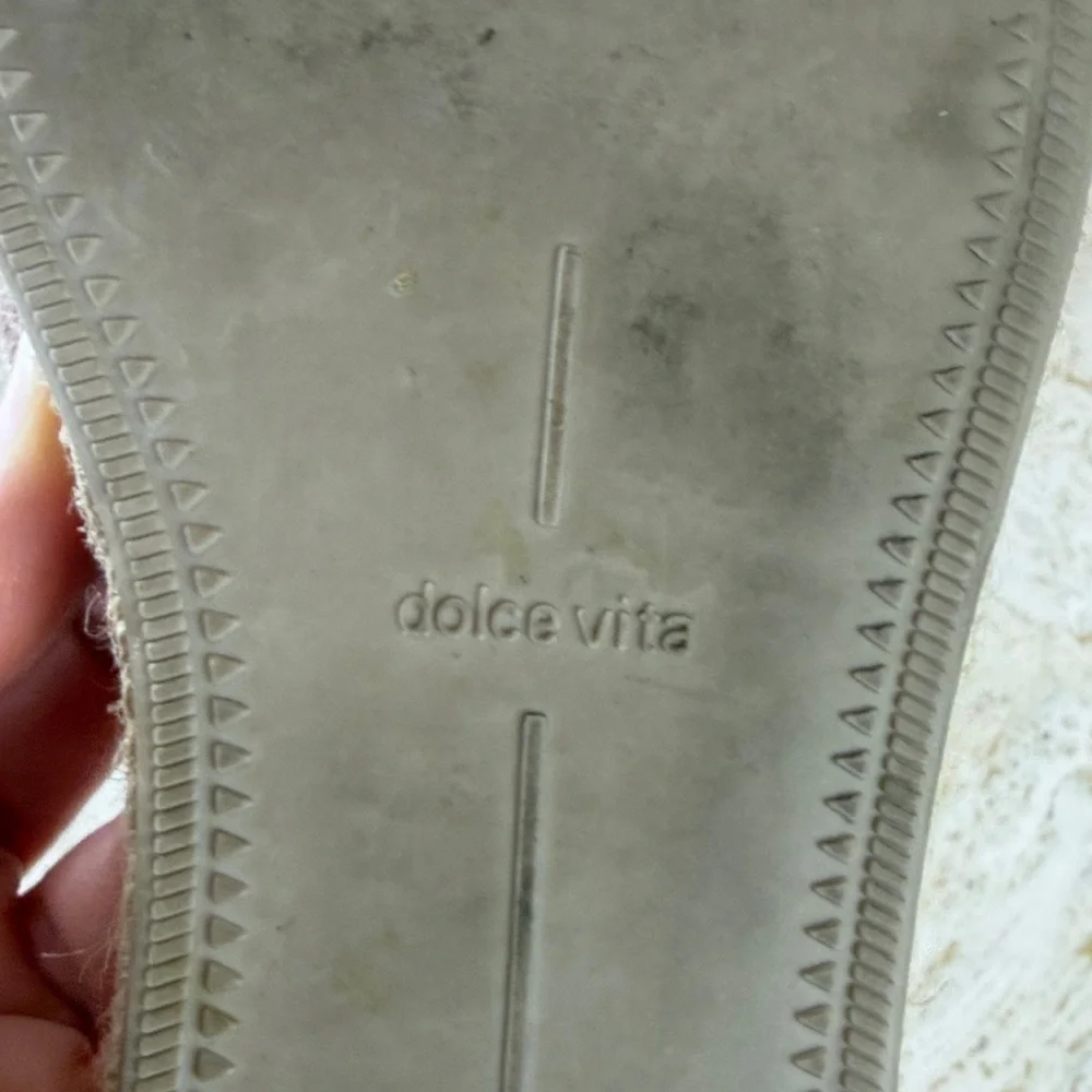 Dolce Vita Banji Women's Rose Gold Espadrille Slides size 7